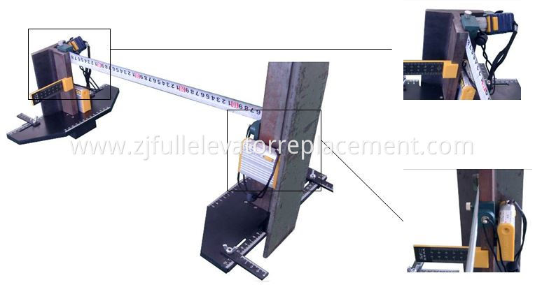 Laser Detector for Elevator Guide Rail Coplanarity